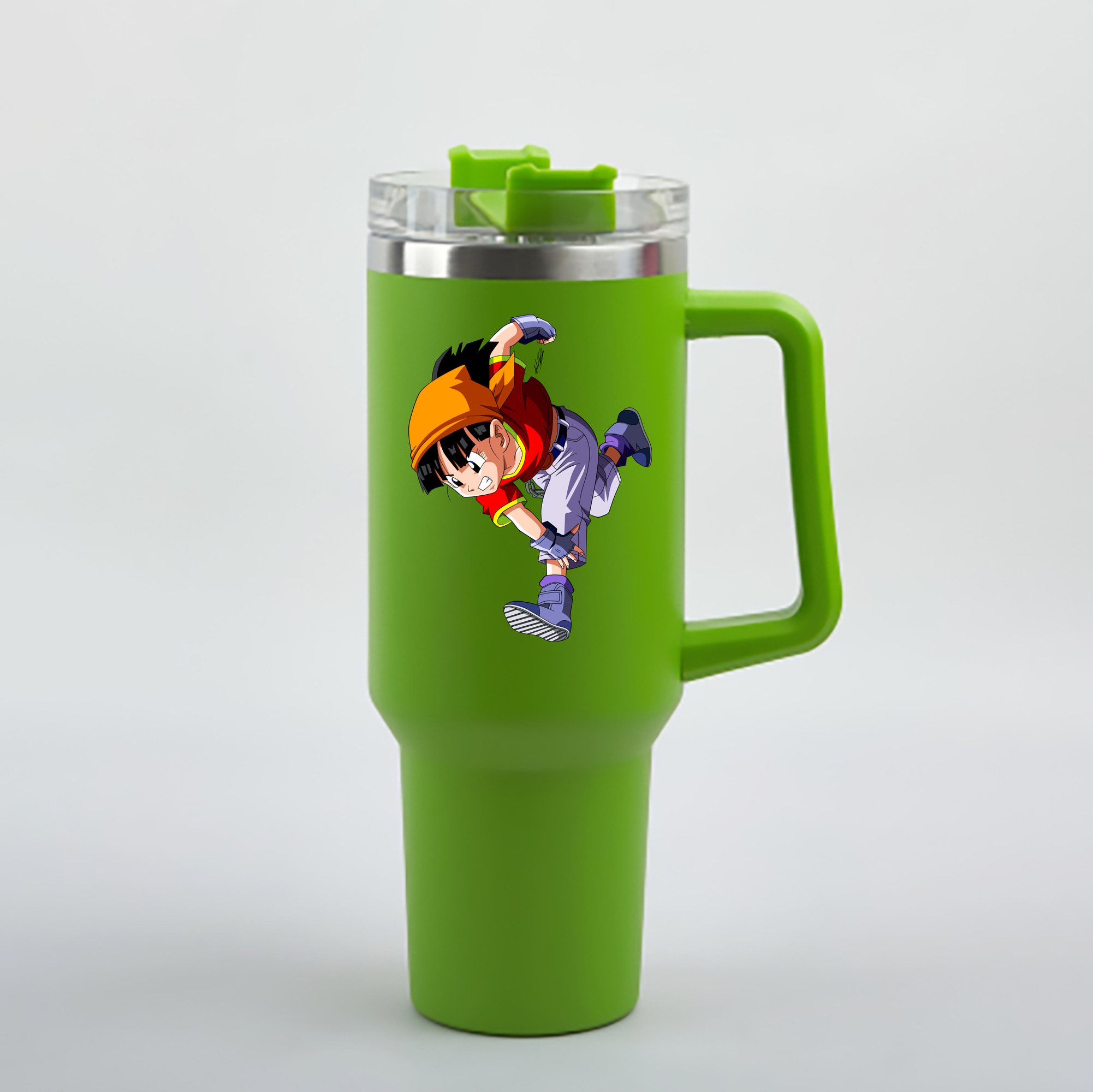 （画像用） ドラゴンボール パン DRAGON BALL Pan 1200mL車用タンブラー - クリスタルステッカー（プラスチックストロー付き）